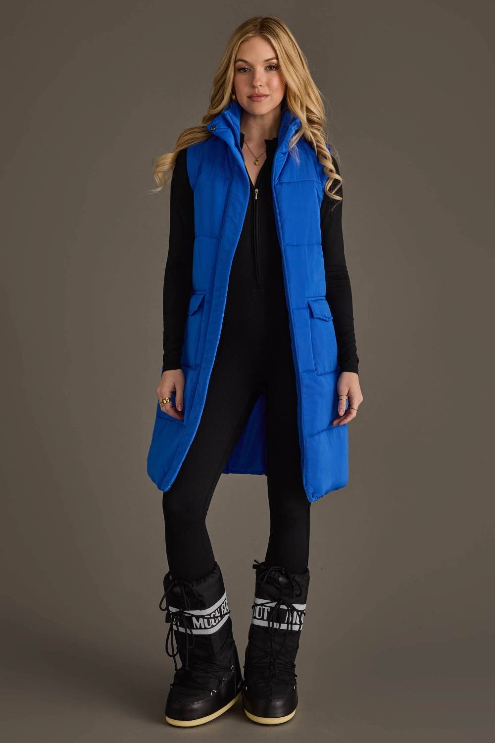 Royal Blue Long Vest