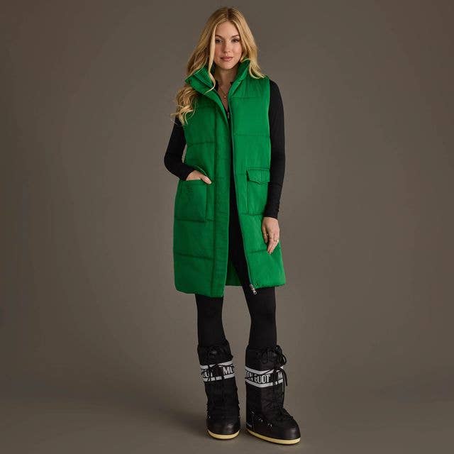 Classic Green Long Vest
