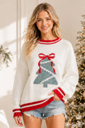Plaid Tidings Christmas Tree Sweater