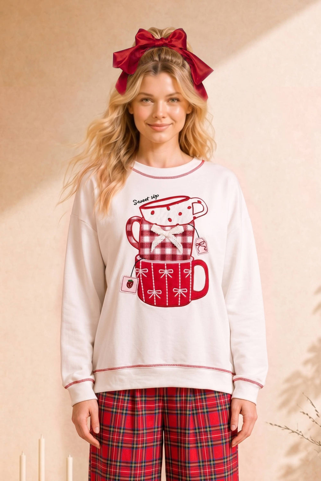 Merry Sips Christmas Mug Sweatshirt