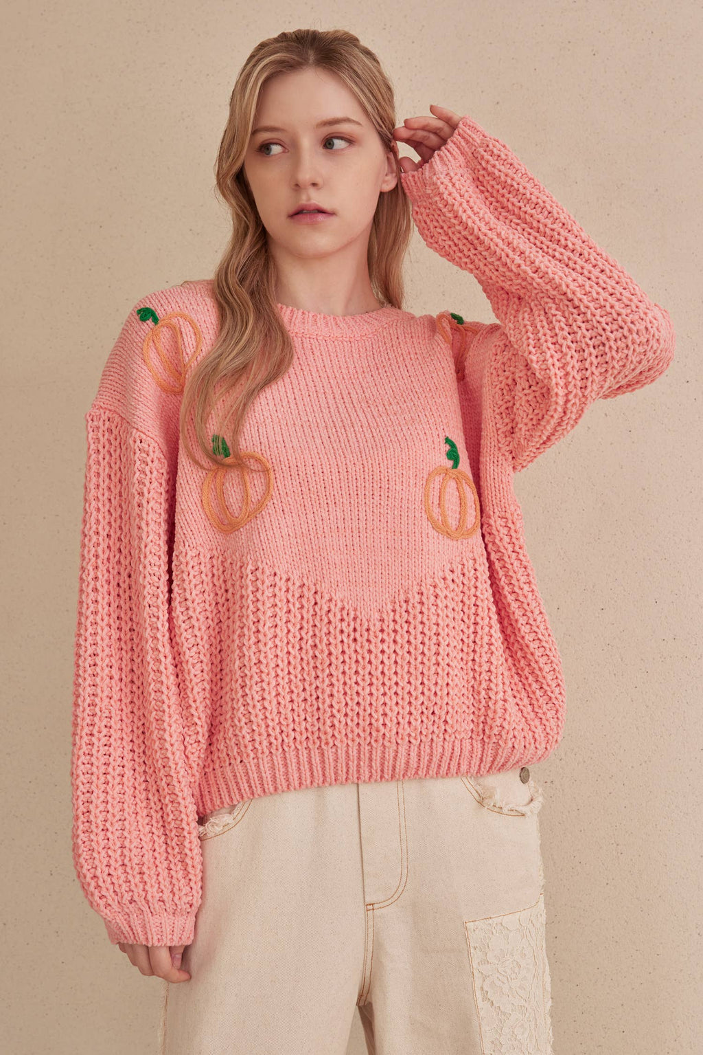 Pumpkin Patch Oversized Knit Sweater