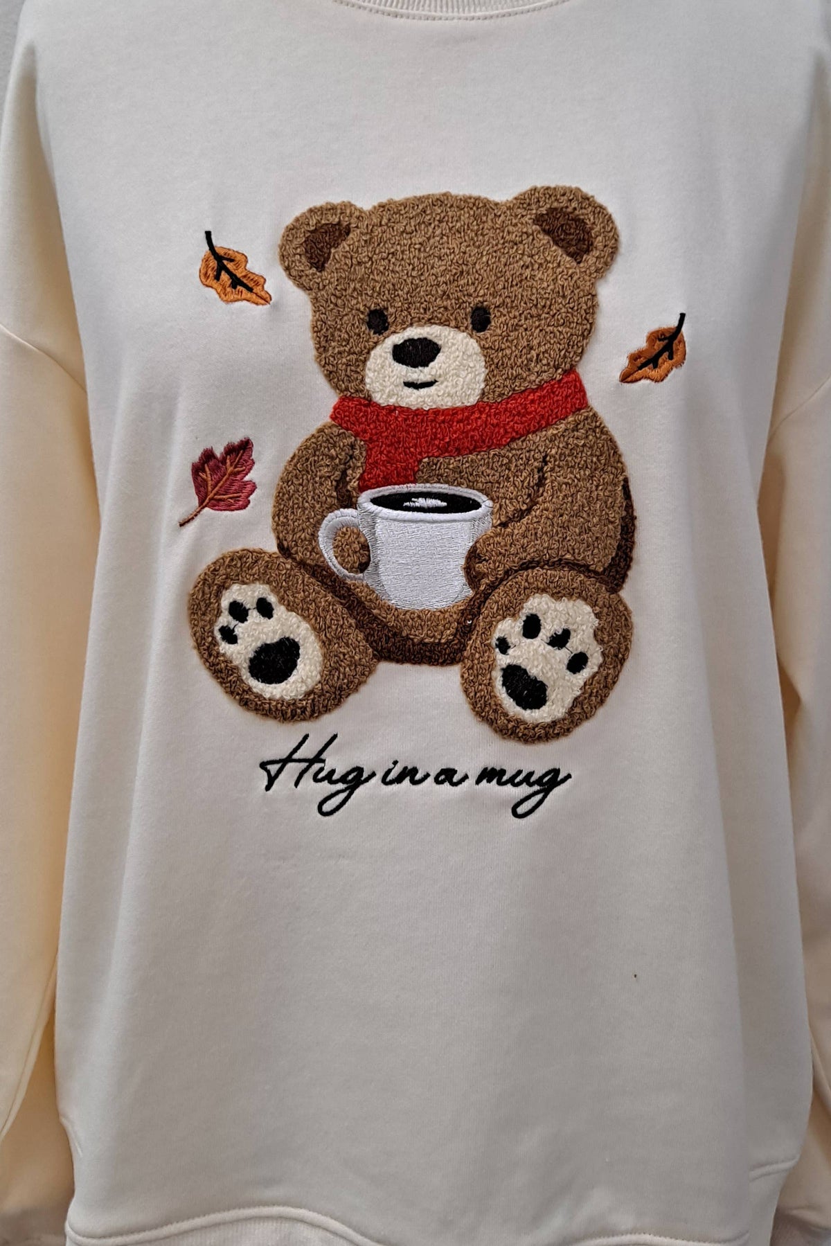 Cozy Teddy Bear Coffee Sweatshirt