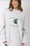 Michigan State Go Spartans Mock Neck Sweatshirt
