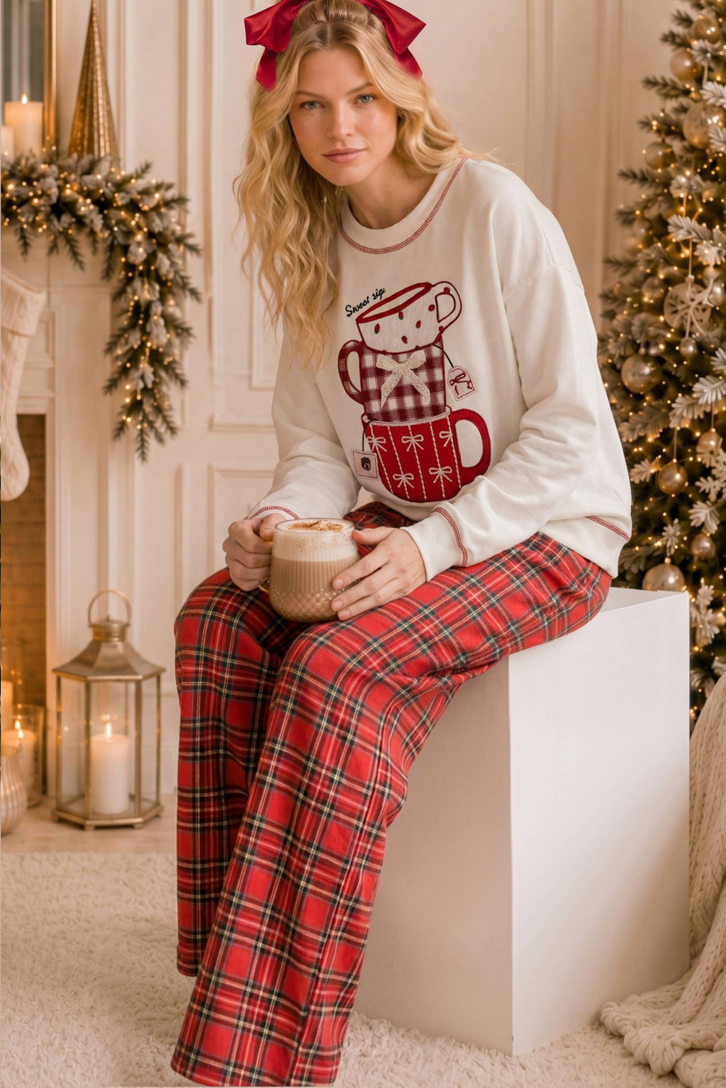Merry Sips Christmas Mug Sweatshirt