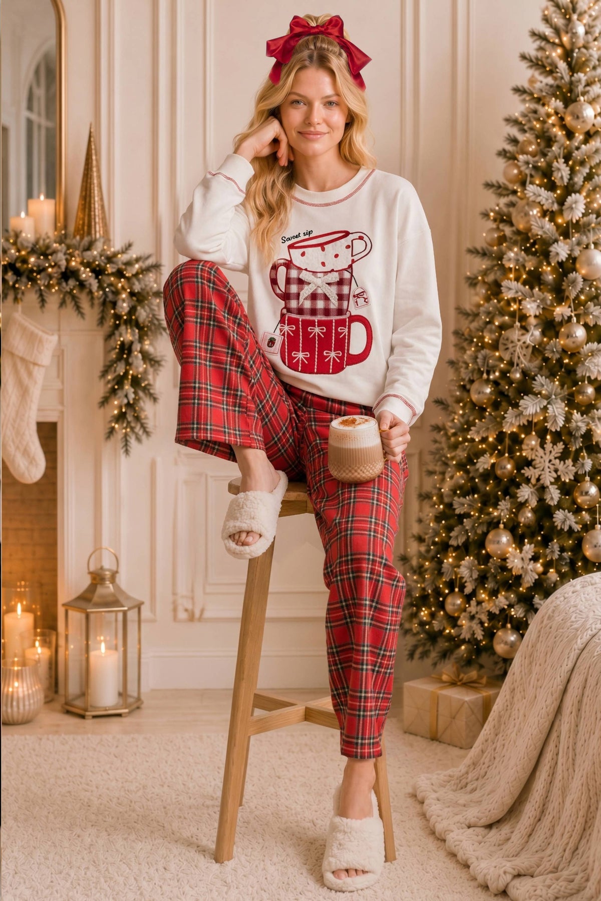 Merry Sips Christmas Mug Sweatshirt
