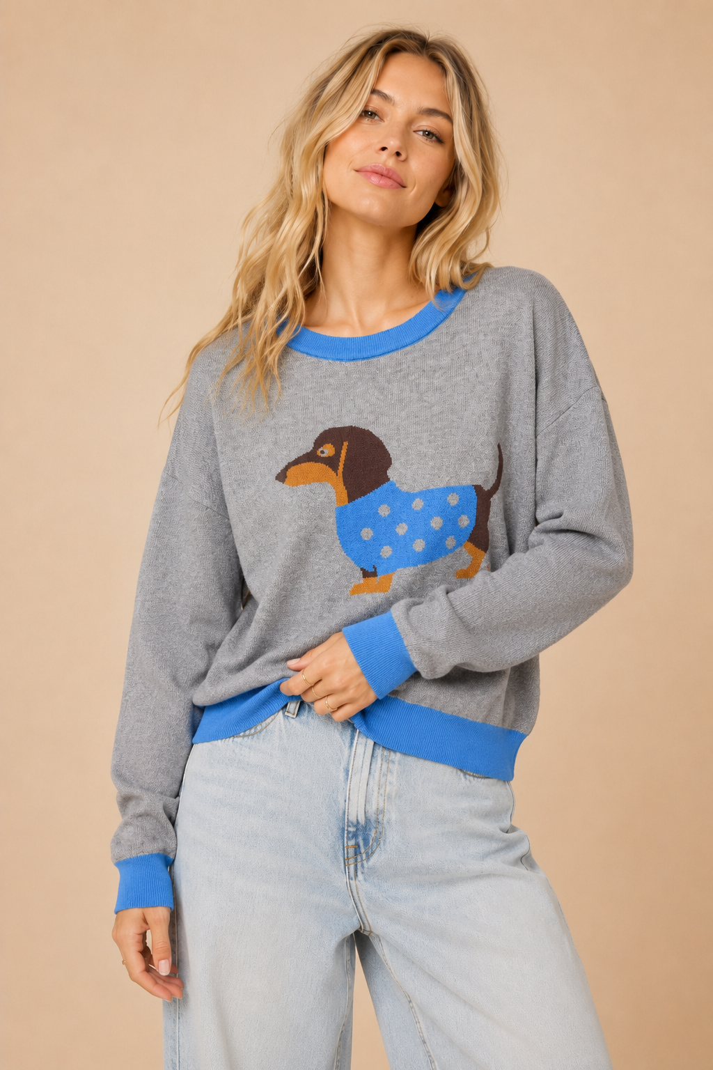 Dachshund Darling Knit Sweater