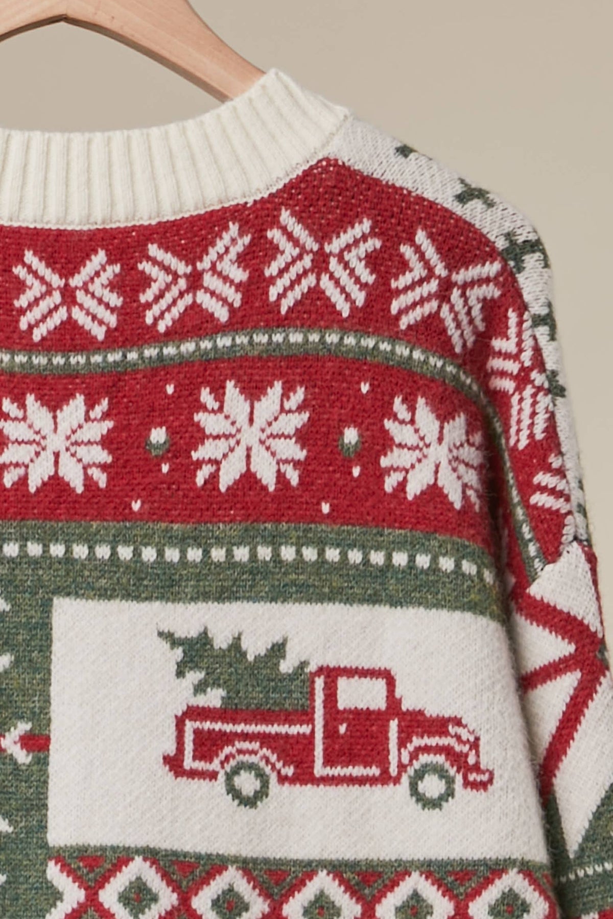 Christmas Patchwork Knit Cardigan