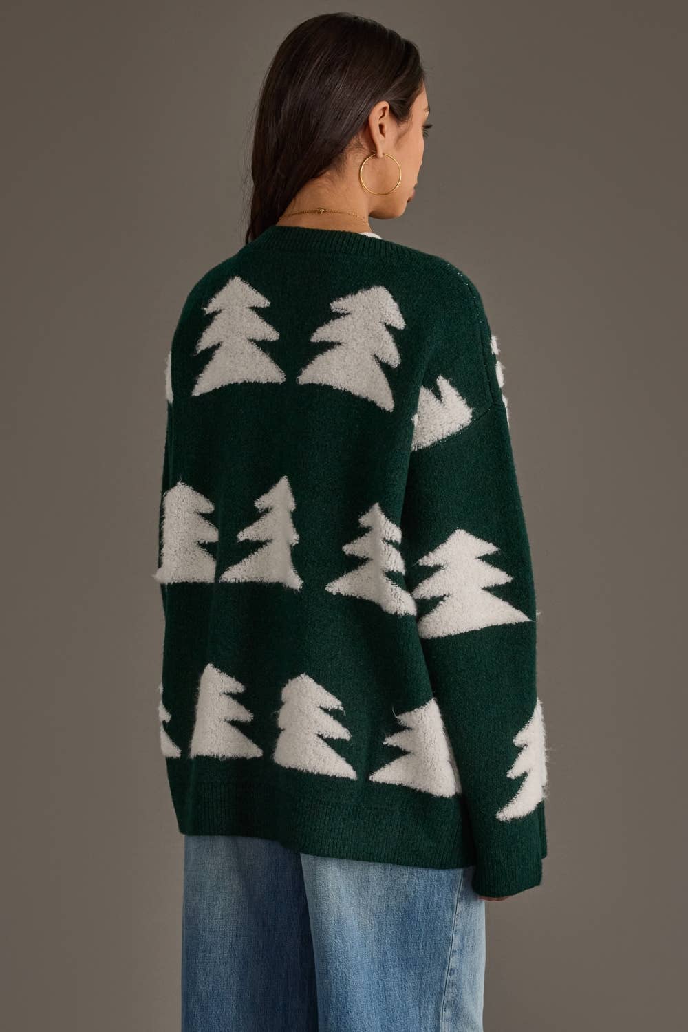 Evergreen Christmas Tree Cardigan