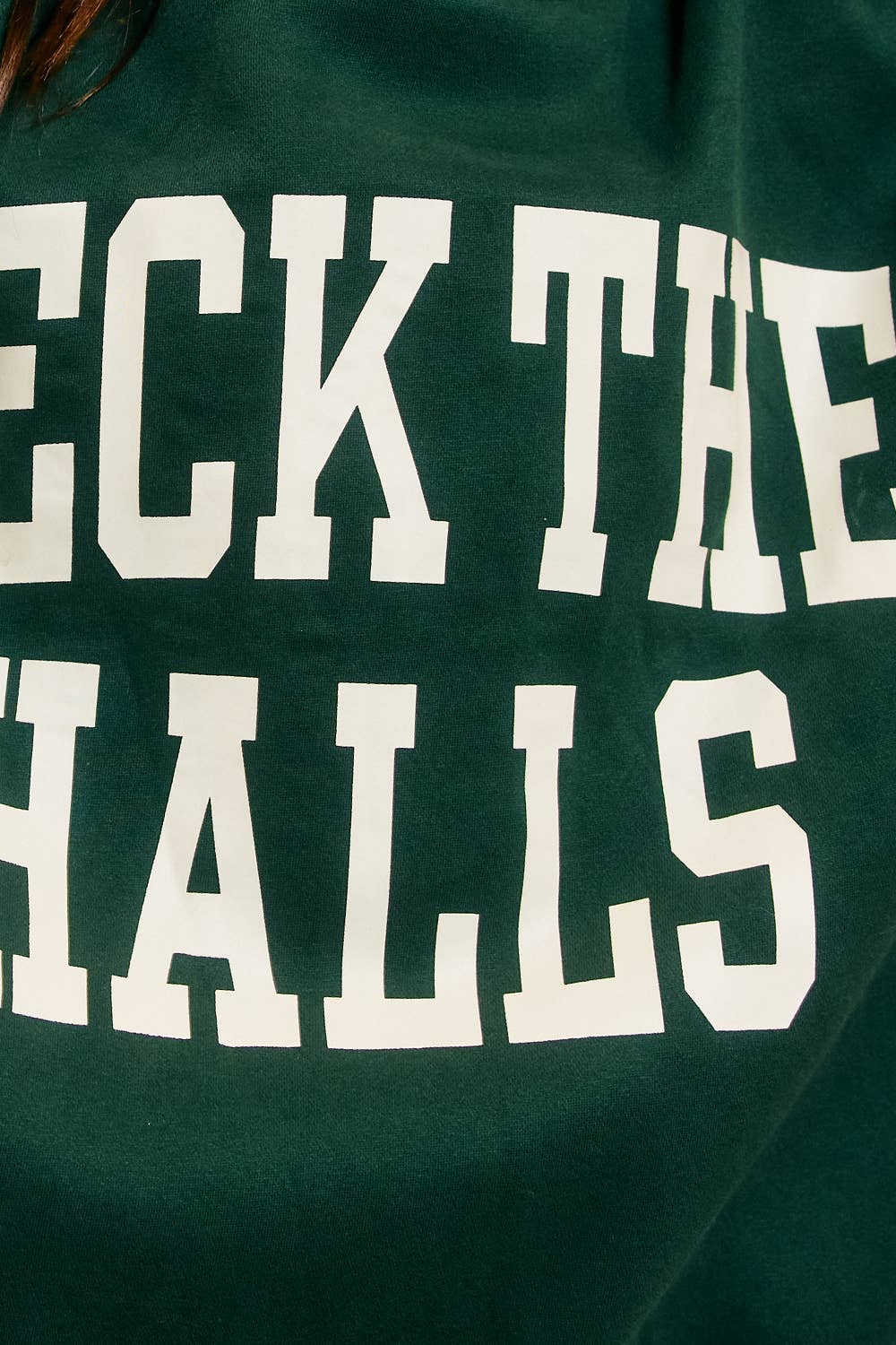 Merry Christmas Deck the Halls Reversible Sweatshirt