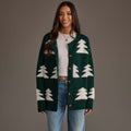 Evergreen Christmas Tree Cardigan