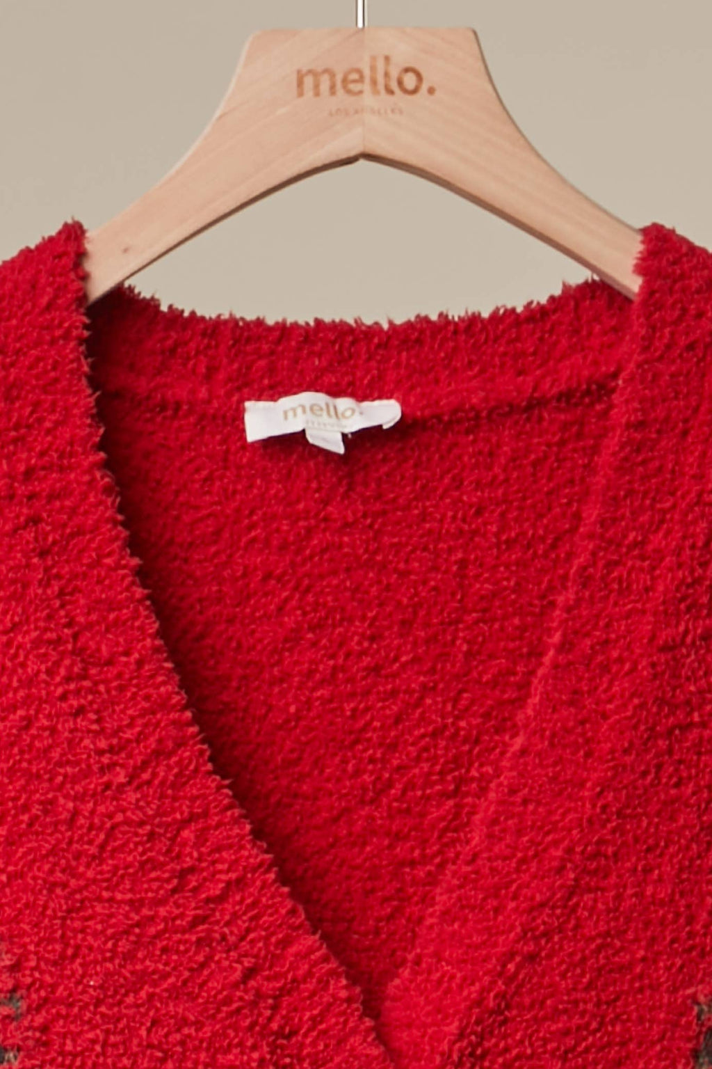 Christmas Tree Embroidered Soft Cardigan