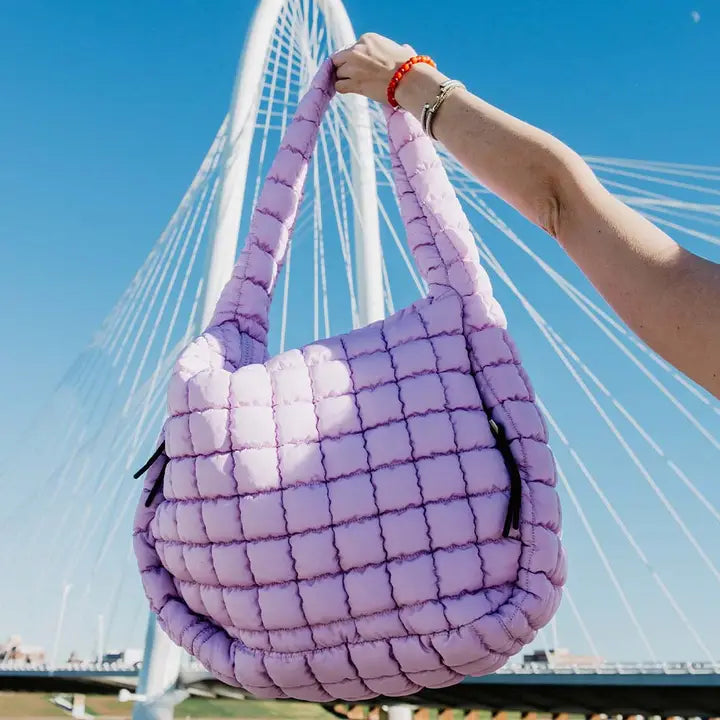 Oversized Quilted Tote Bag