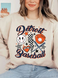 Detroit Tigers Checkered Bolt Sweatshirt