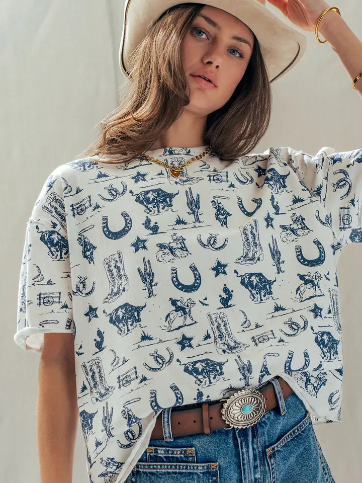 Western Sketch Graphic Tee