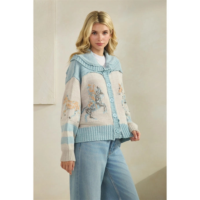 Horse Print Sweater