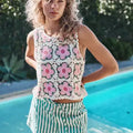 Floral Crochet Tank Top