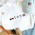 Patriotic Icons EmbroideredTee