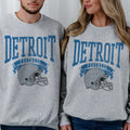 Detroit Lions Football Helmet Game Day Crewneck Sweatshirt