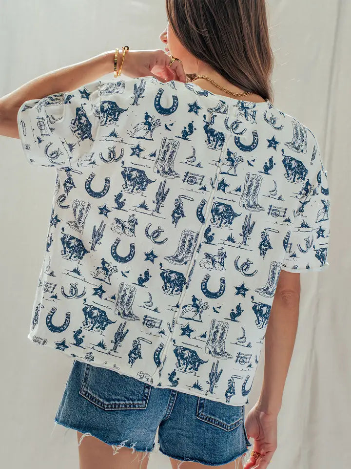 Western Sketch Graphic Tee