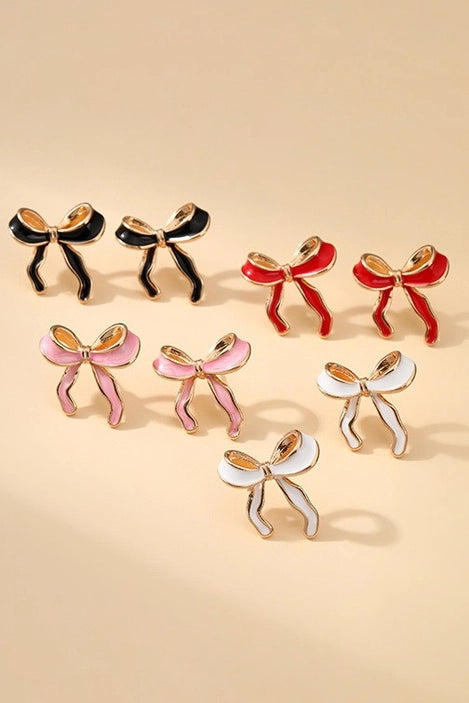 Pearl Bow Earrings