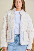 Soft Vintage Floral Quilted Jacket
