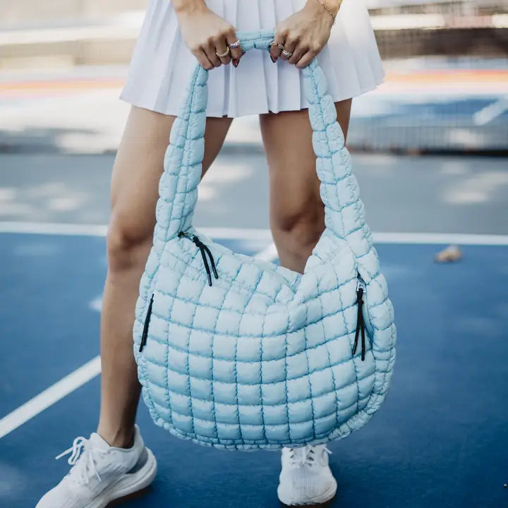 Oversized Quilted Tote Bag