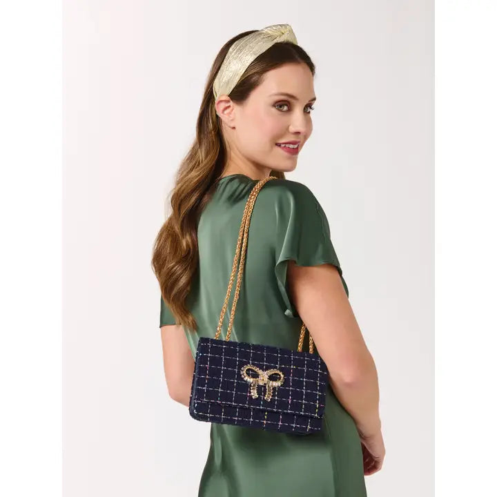 Roa Tweed Sparkle Shoulder Bag