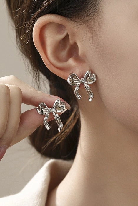 Pearl Bow Earrings