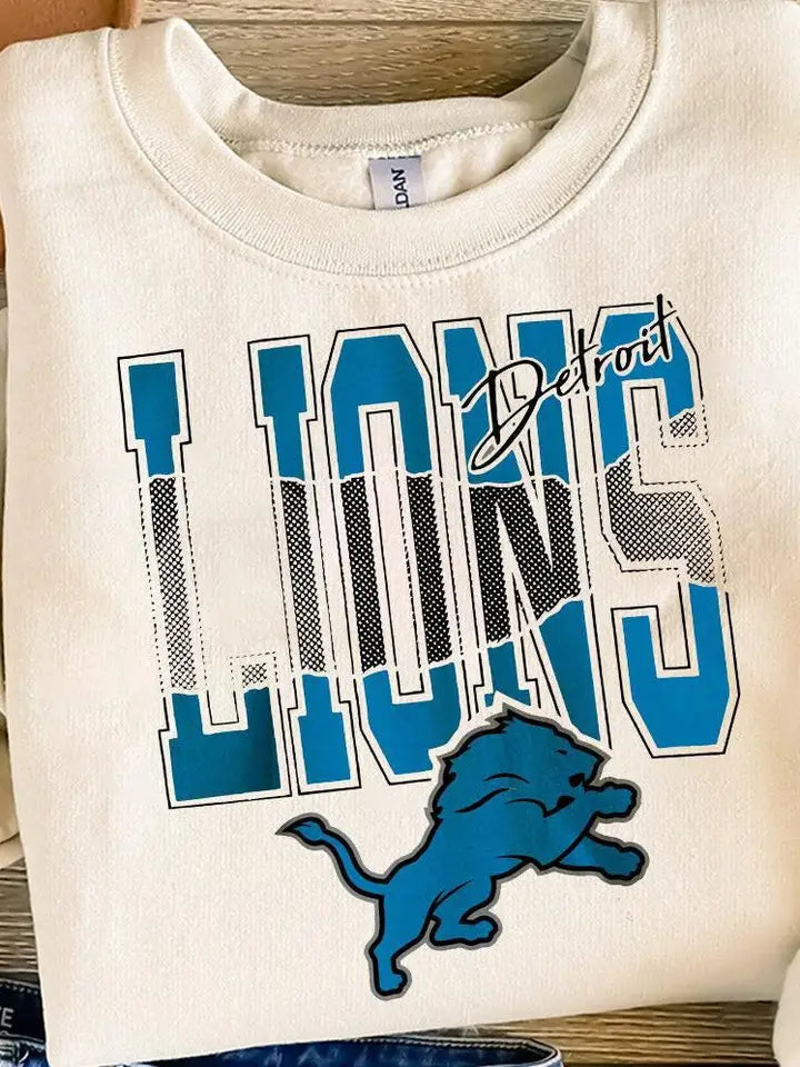 Detroit Spirit Blue Lions Pride Crewneck Sweatshirt