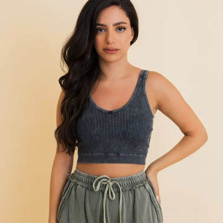 Just Breathe Ribbed Bralette