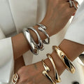 Teardrop Shape Bangle Bracelet