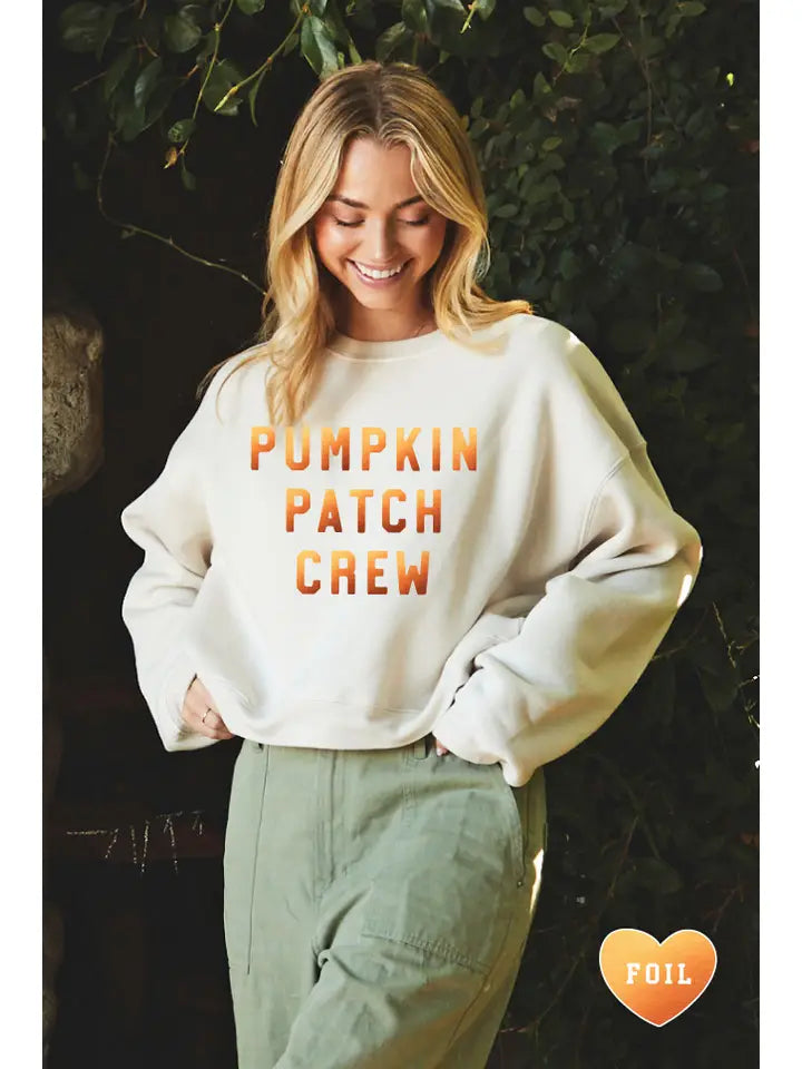 Foil Pumpkin Patch Sweatshirt