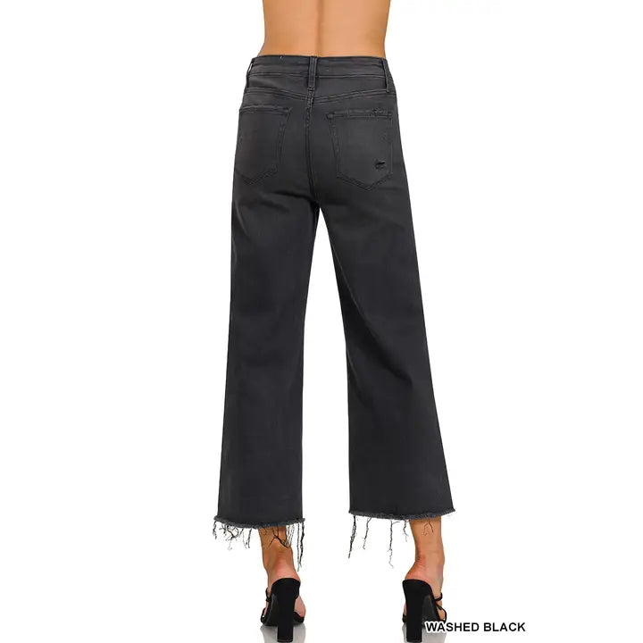 Urban Edge High-Rise Cropped Jeans