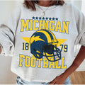 Michigan Football Helmet Sweatshirt