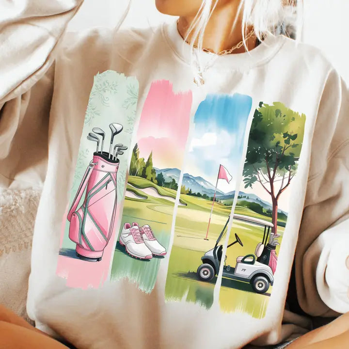Girls Golf Day on the Green Sweatshirt