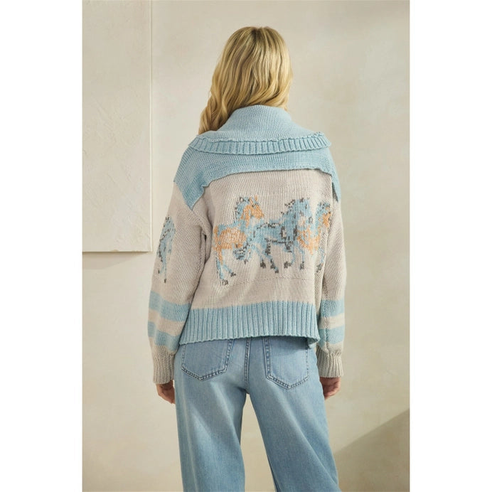 Horse Print Sweater