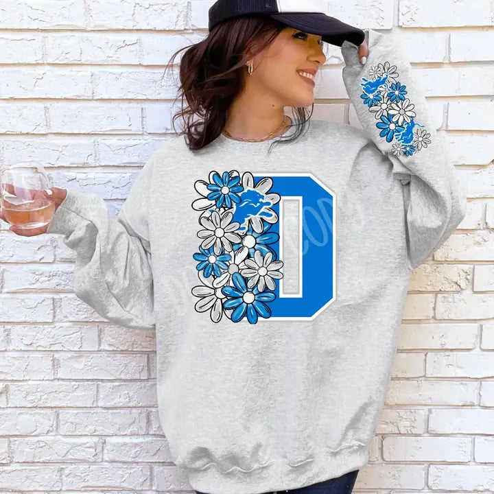 Detroit Lions Daisy Sweatshirt