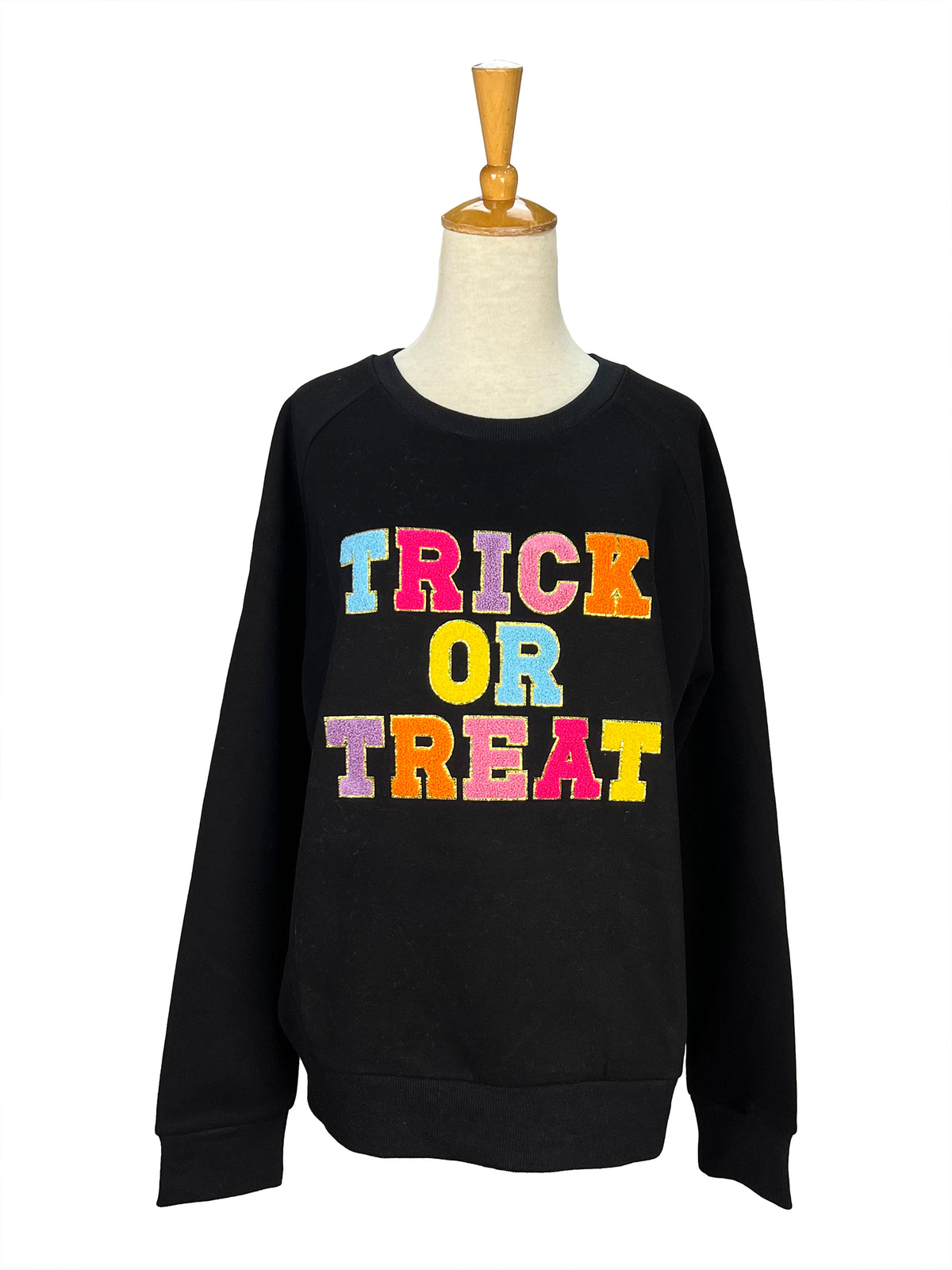 Trick or Treat Chenille Letter Sweatshirt