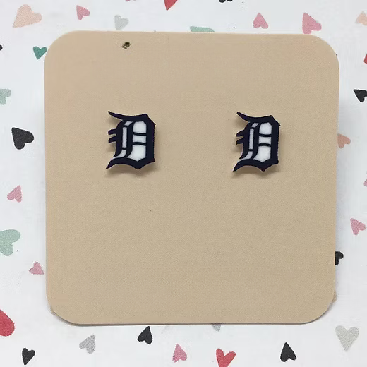 Detroit Tigers Stud Earrings