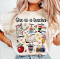 She Is a Teacher Graphic Tee