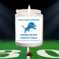 Detroit Lions Football Candle