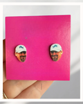 Coach Dan Campbell Detroit Lions Stud Earrings