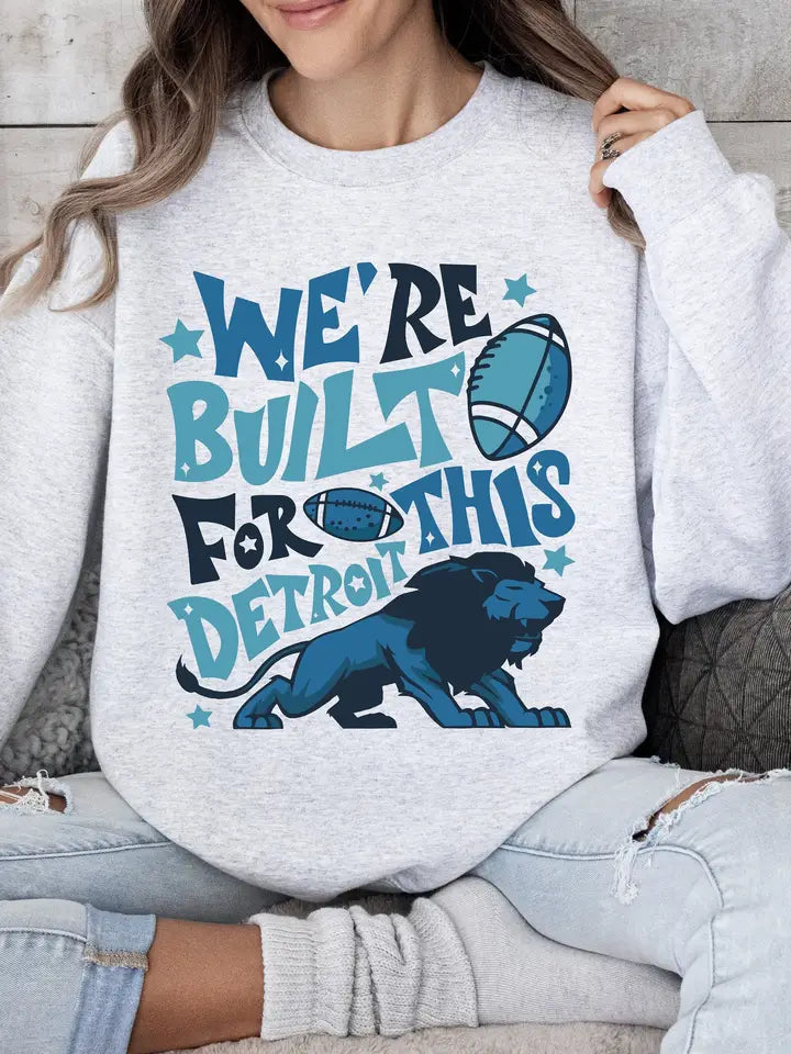 Detroit Lions Vintage Built for this Crewneck