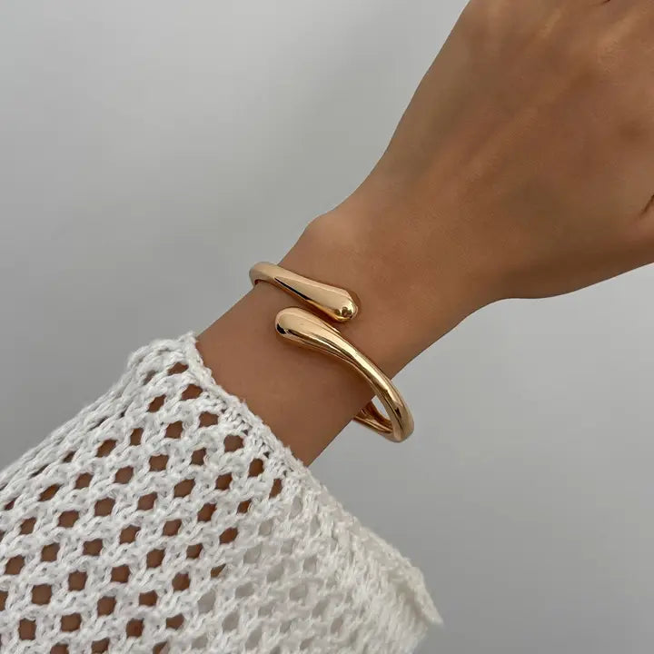 Teardrop Shape Bangle Bracelet