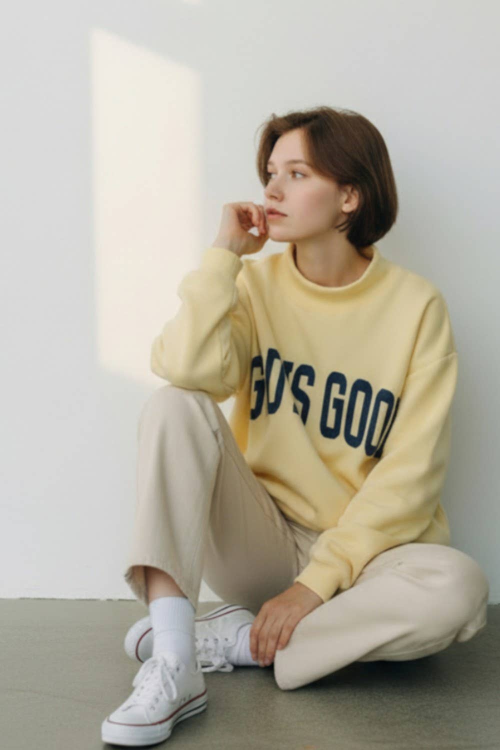 Jesus & God Is Good Reversible Sweatshirt