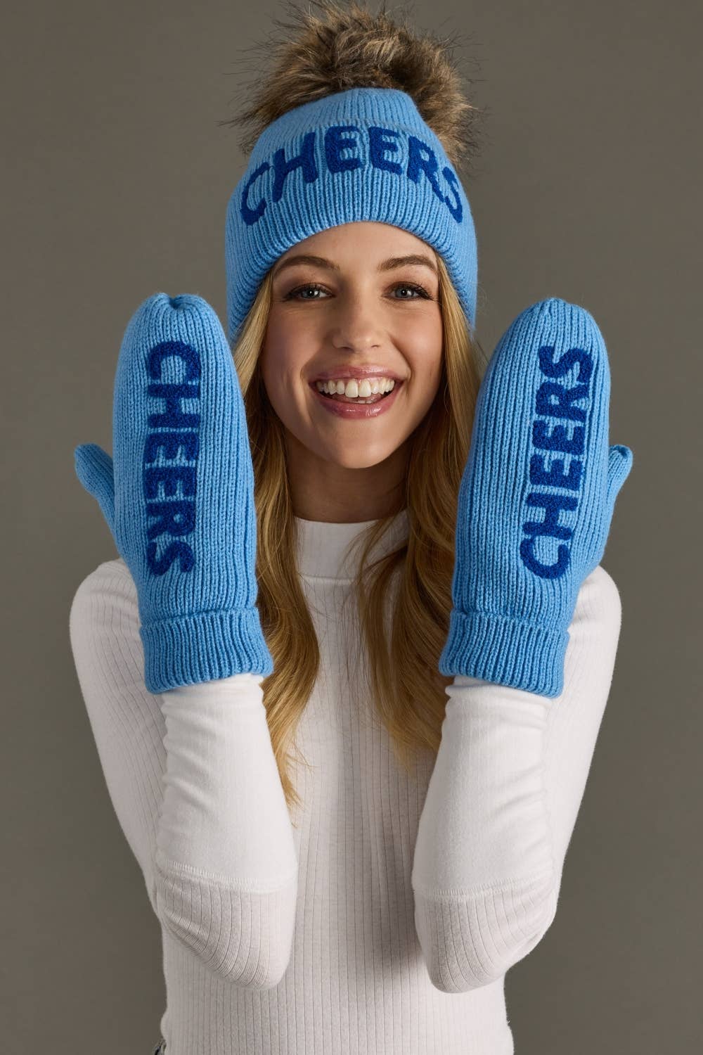 Blue Cheers Cozy Cuff Mittens