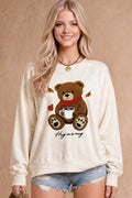 Cozy Teddy Bear Coffee Sweatshirt