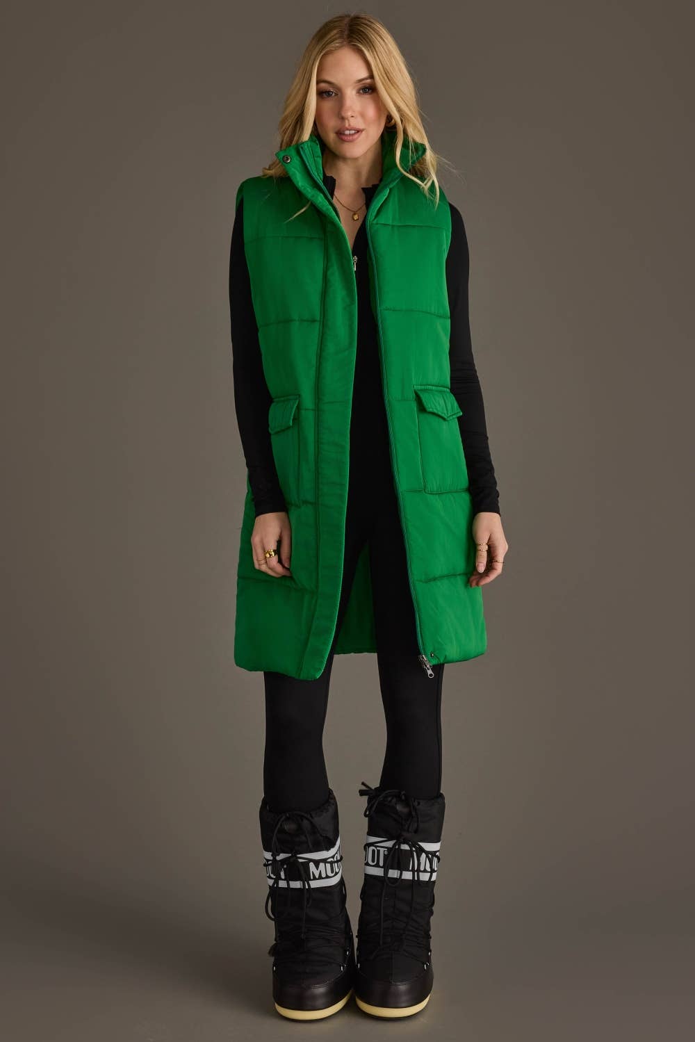 Classic Green Long Vest