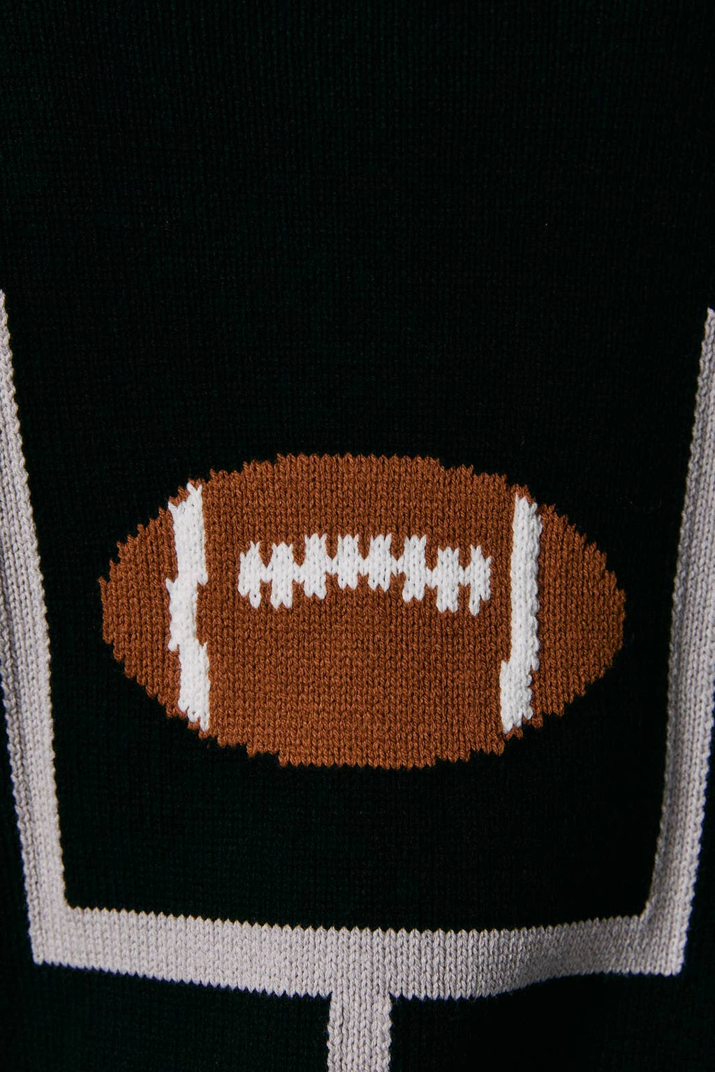 End Zone Black Football Game Day Cardigan