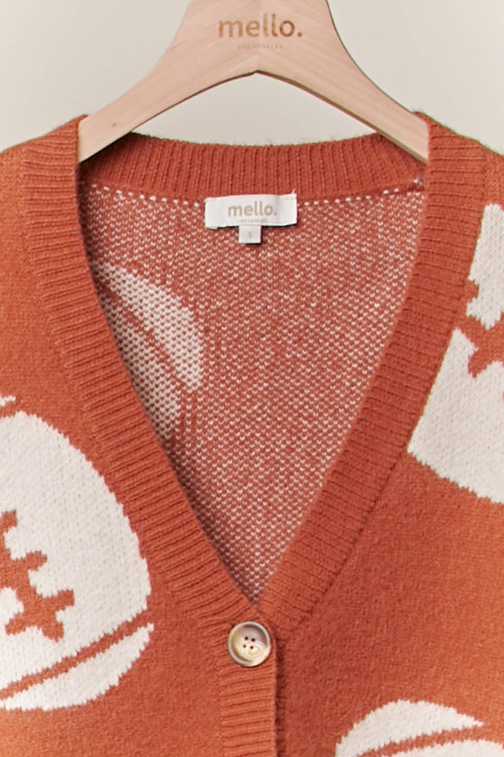 Football Season Button Front Knit Cardigan